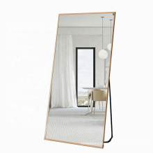 Metal Dressing Room Gold Aluminum Simple Photo AL Floor Stand Dressing Mirror Frame